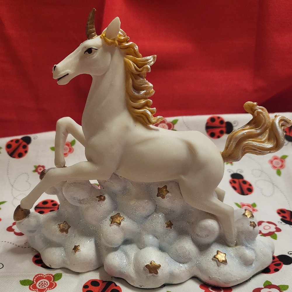 Hand Painted Resin Figurine Unicorn